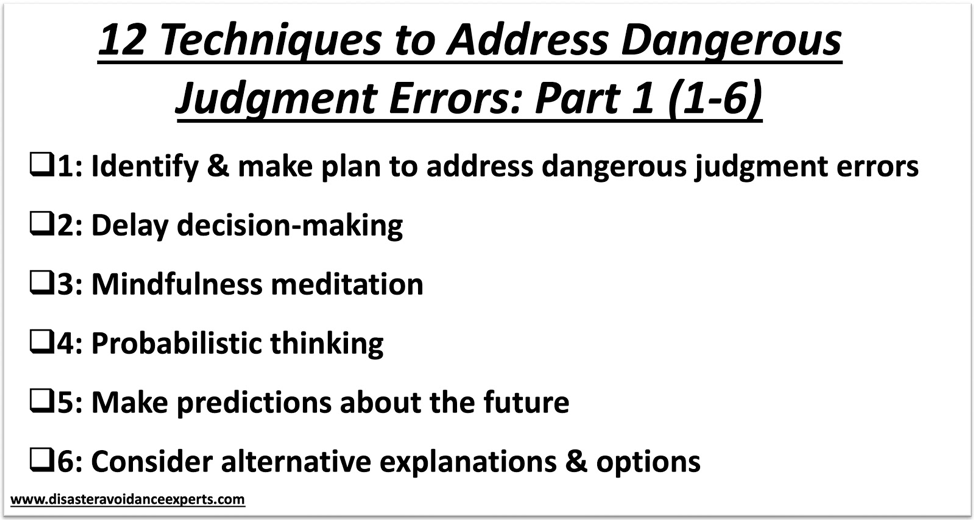 12 mental skills to defeating cognitive biases